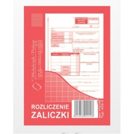 Druk rozliczenie zaliczki M&P