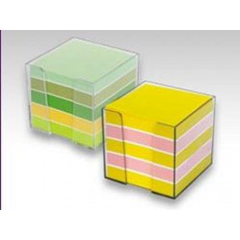 Kostka karteczek kolorowych w pojemniku Protos