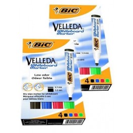 Markery do tablic BIC 4 kolory